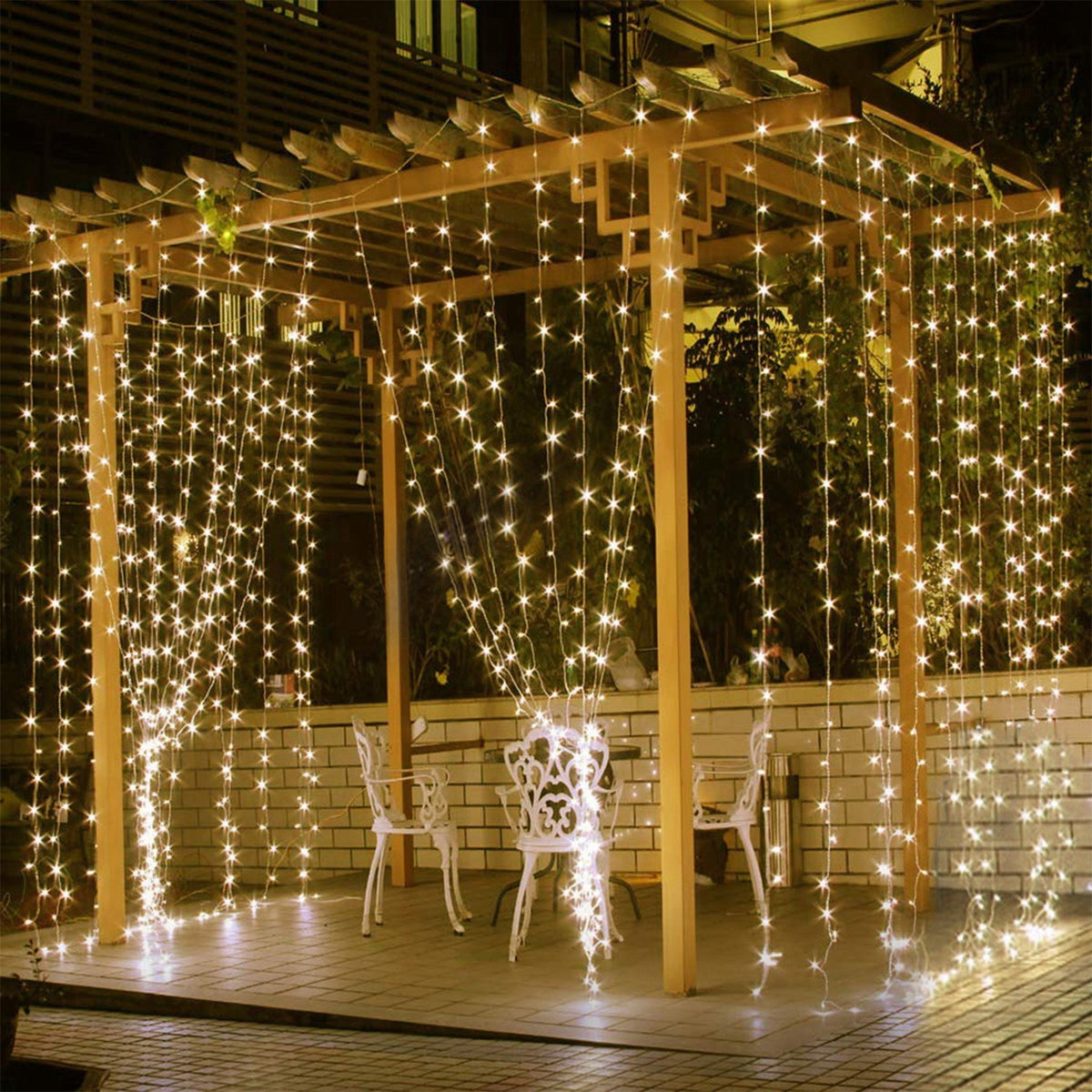 LED curtain fairy lights, 300 LEDs